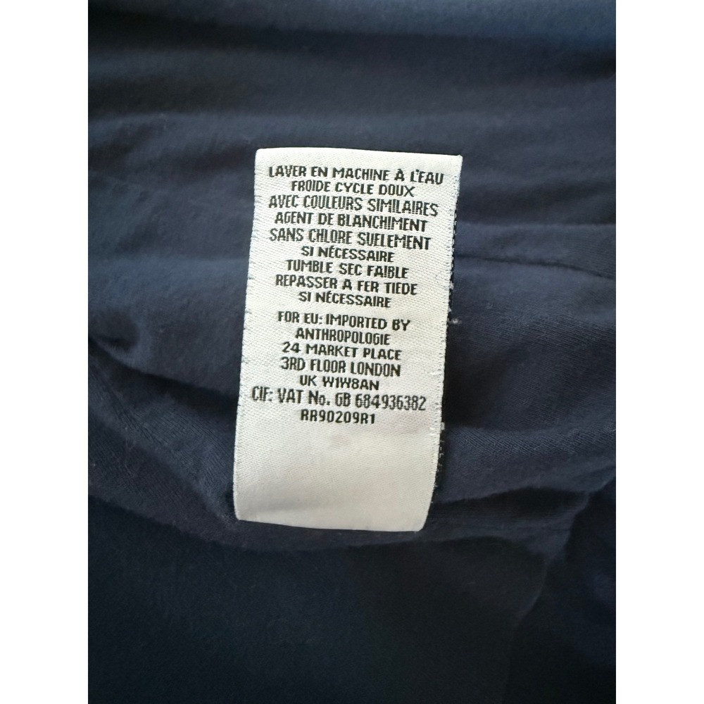 Marrakech Navy Moto Jacket Women's XS Asymmetrical Zip Utility Anthropologie - Picture 10 of 11